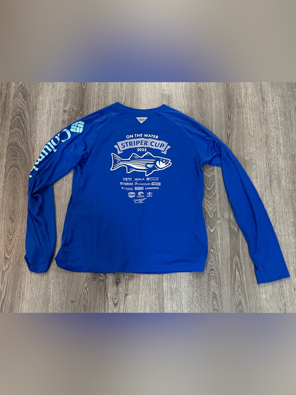 Columbia Royal Blue Long Sleeve 2022 Striper Cup Fishing Tee Mens Medium
(M)
